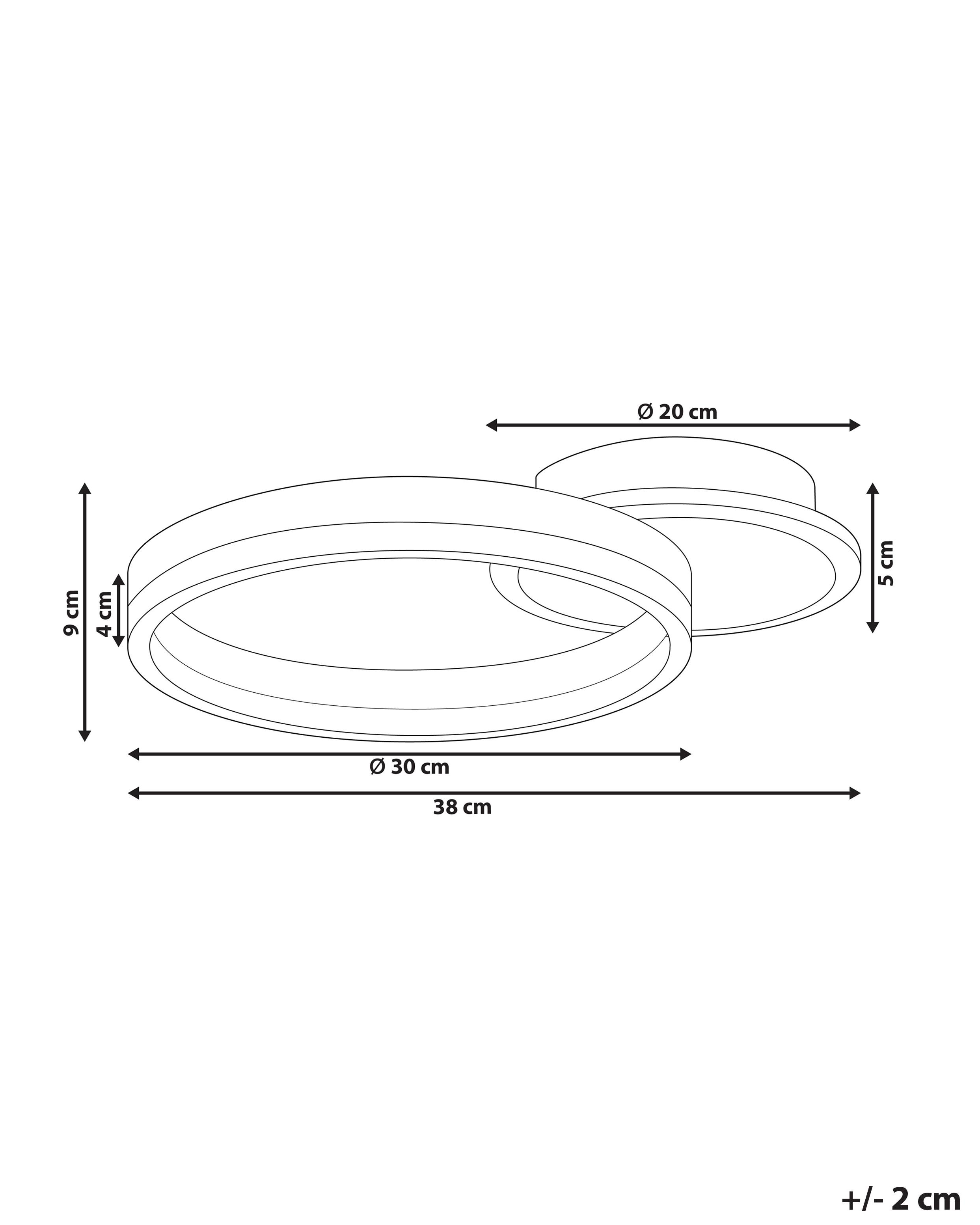 LED plafondlamp GLYDE Metaal Goud