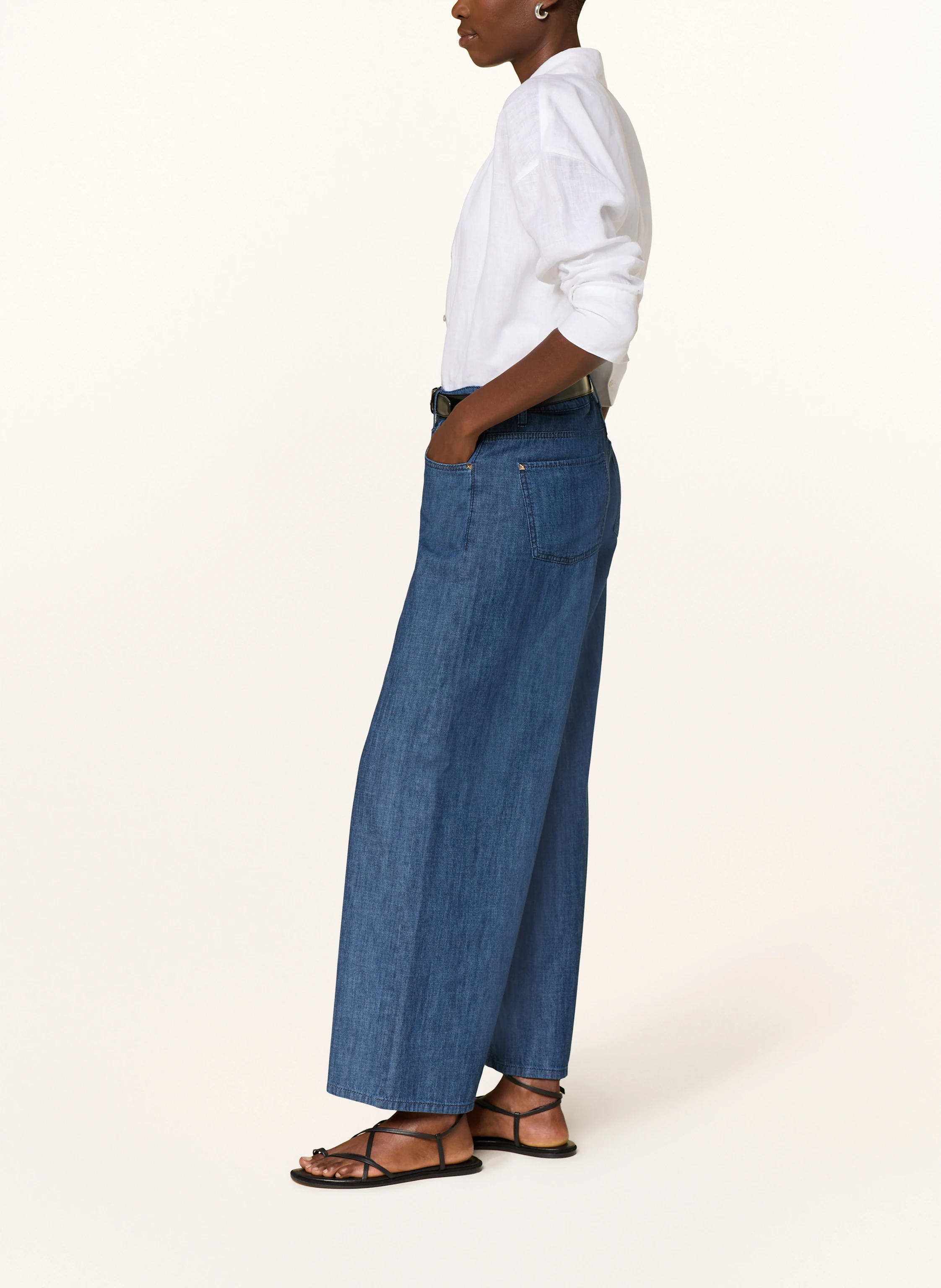CAMBIO Wide Leg Jeans