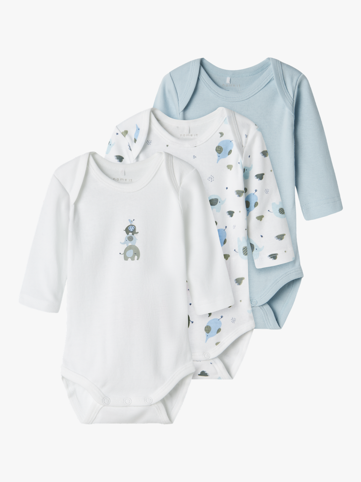 Body 3P Long Sleeve Baby Elephant