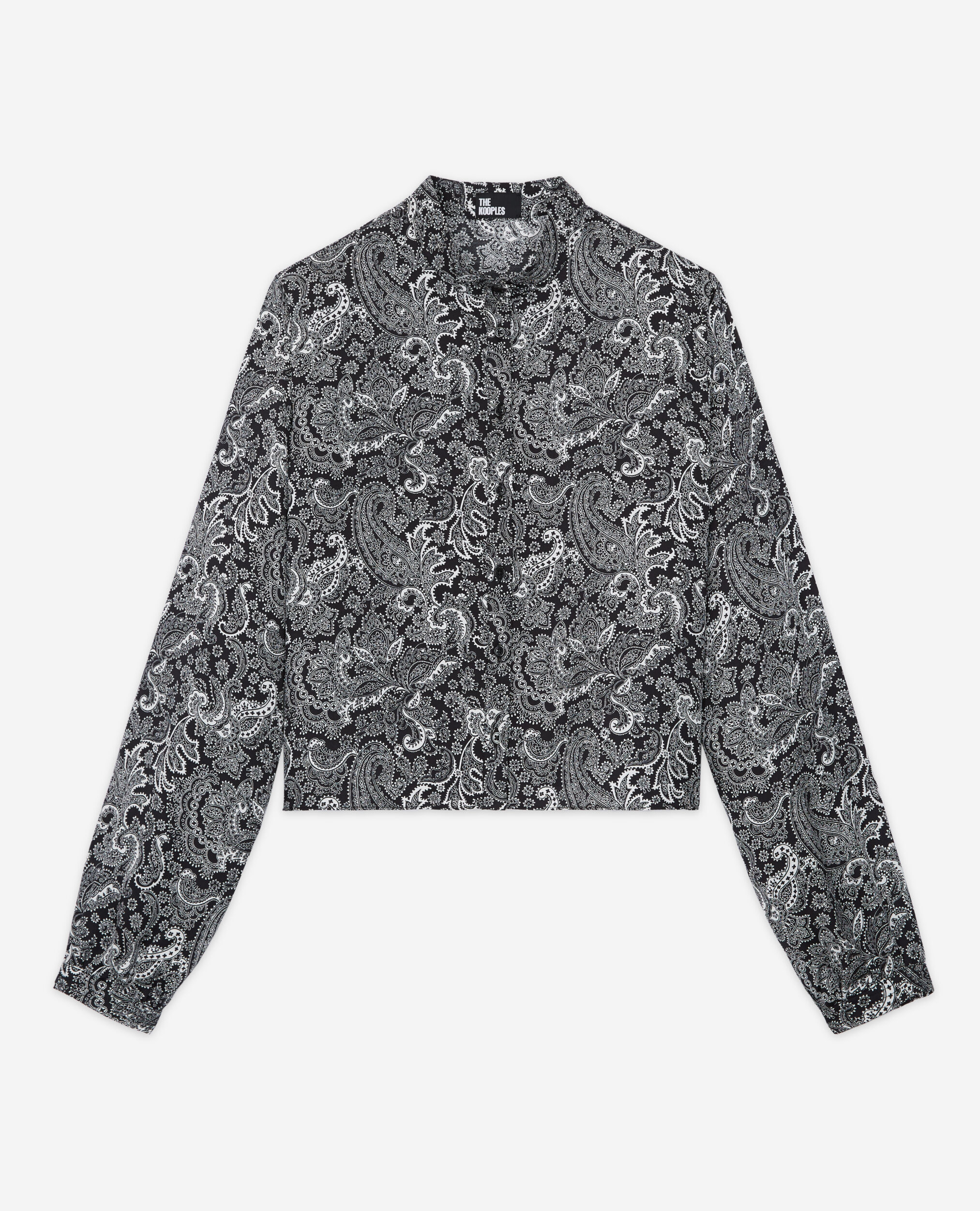 Chemise courte noire