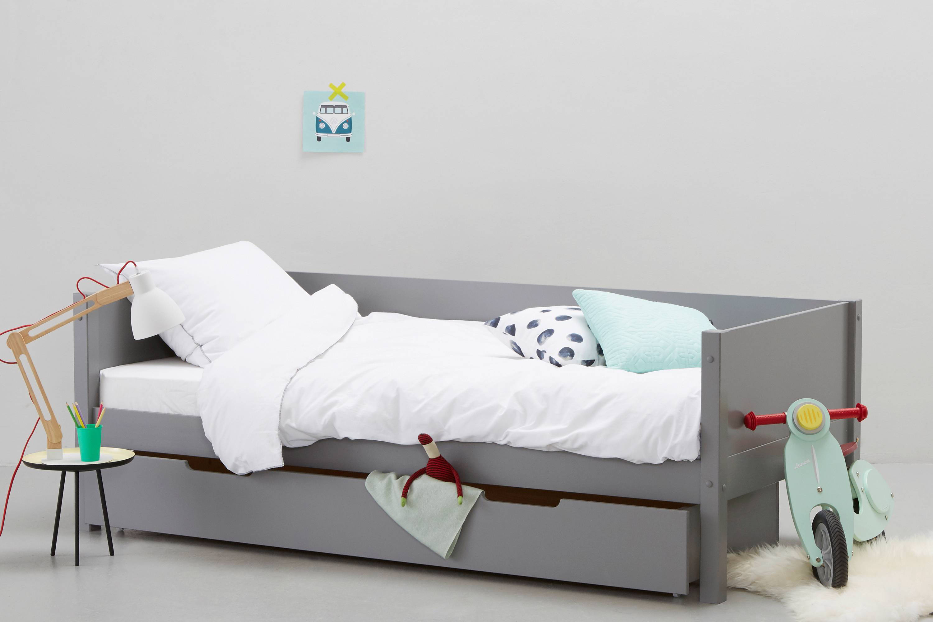 NOUS Kids bedbank inclusief bedlade Charlie (90x200 cm)