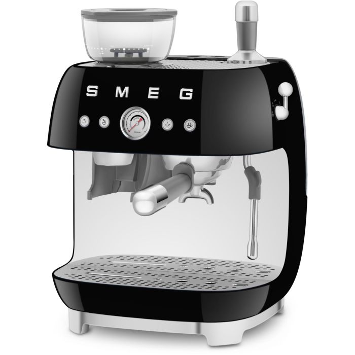 SMEG Espressomaschine mit Mahlwerk 50's Style EGF03BLEU Schwarz