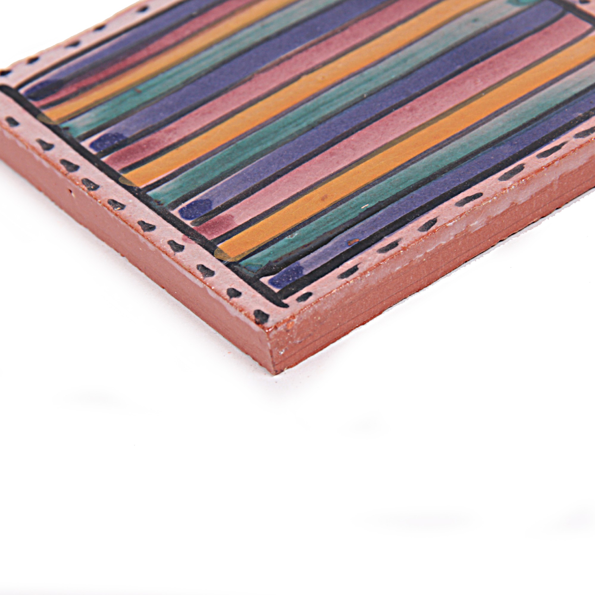 Fliese 'ligne coloré', multicolour, L 10 cm, B 10 cm von fischer's lagerhaus