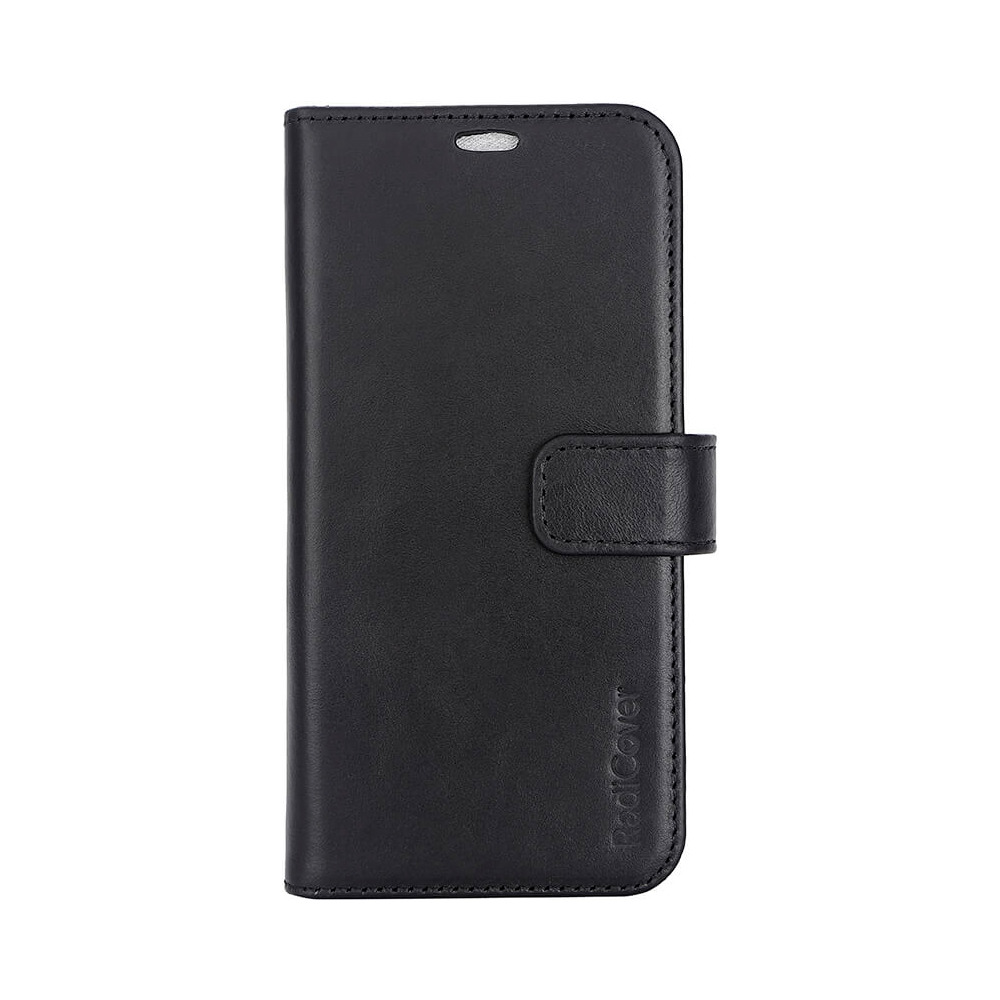 RadiCover iPhone 15 Pro Wallet Case 2i1 Anti-stråling Læder MagS Sort - 1 stk.