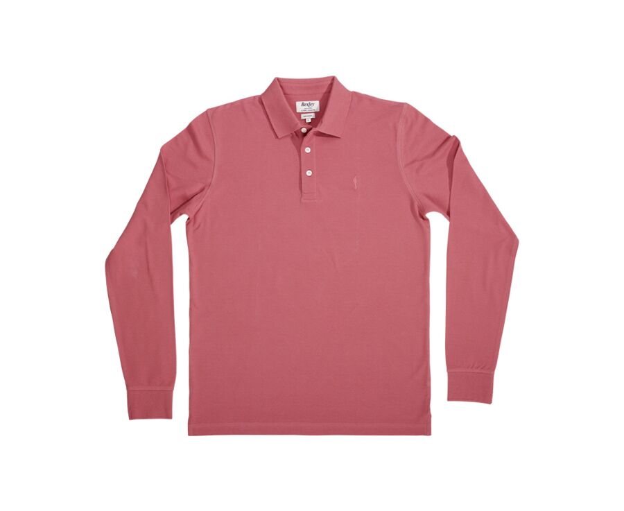 Polo manches longues homme Brique - ALEC II ML