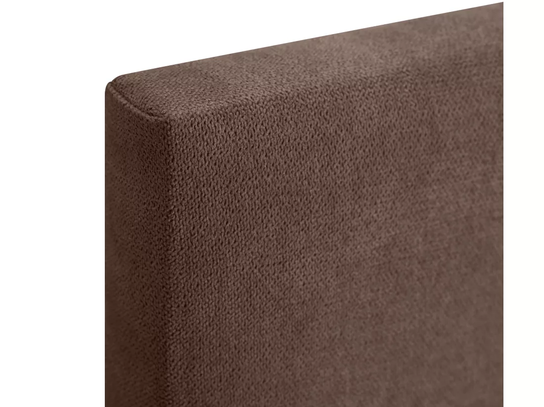 DHOME Tête de lit en tissu Aqualine lisse 160x105cm avec pieds Lits 150/160 - Marron