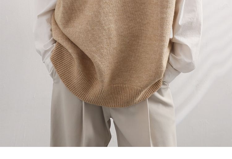 Femilina - V-hals effen trui vest