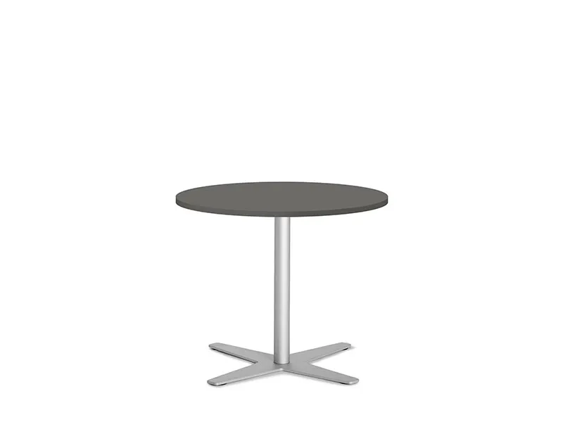 Bord Amy Ø650 H565mm Antracit laminat Alugråt understel