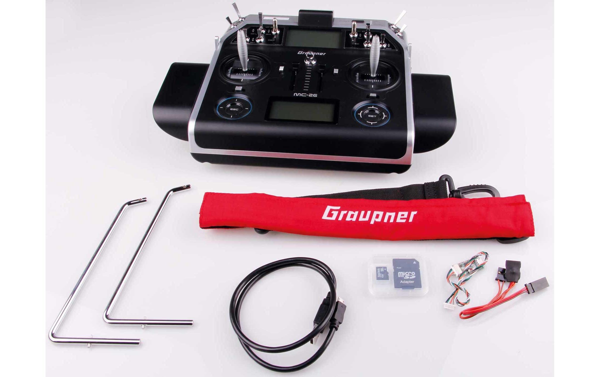 Fernsteuerung mc-26 16 Kanal, 2.4 GHz HoTT<br>Pultsender mit Graupner HoTT Technologie