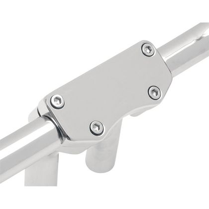 Platine de pontet Drag Specialties Smooth pour pontets de guidon Harley davidson Universel - Gris