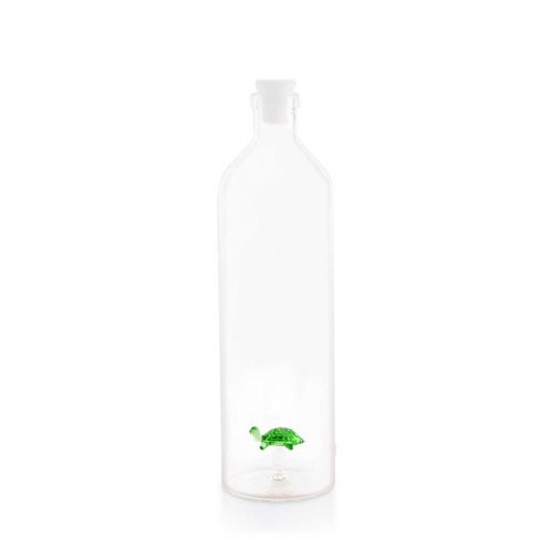 Garrafa de água em formato de tartaruga, transparente