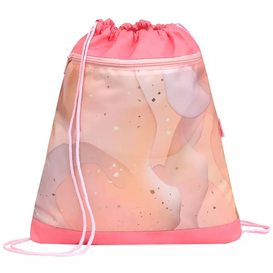 Belmil Schulranzen Smarty Schulranzen Set 6-teilig mit Brustgurt, Hüftgurt Marble