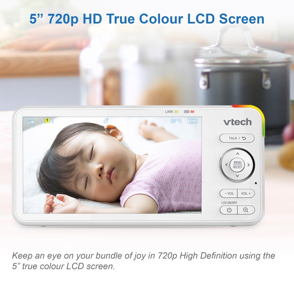 VTech RM5766HD 5-Zoll Smart WiFi Video-Babyphone