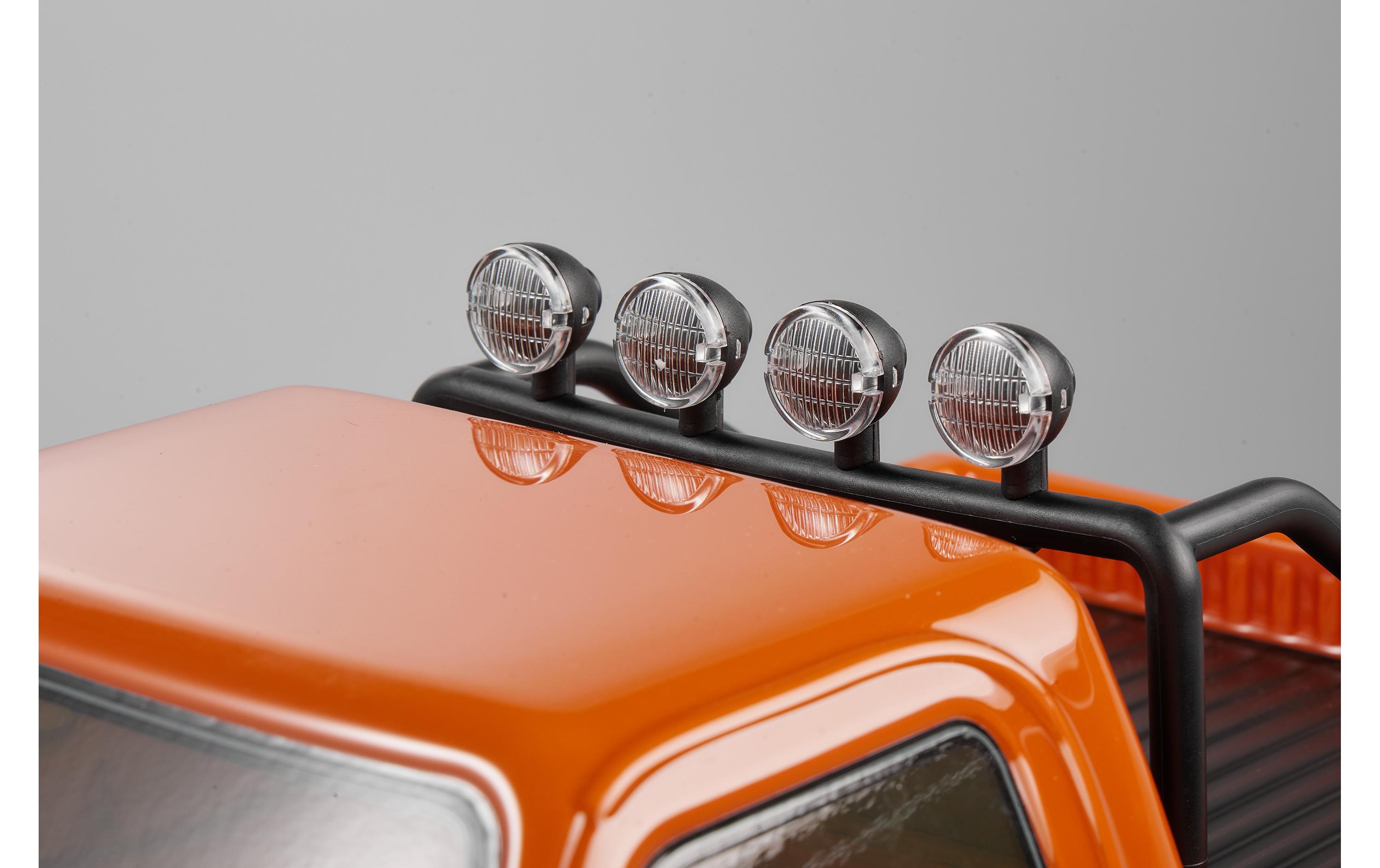 Scale Crawler FCX10 Chevrolet K5 Blazer Orange, ARTR, 1:10<br>Rock Crawler mit detaillierter Chevrolet Blazer Karosserie, 2-Gang Getriebe udn Differentialsperren