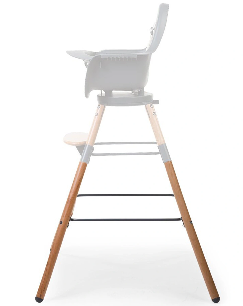 Extra lange Stuhlbeine für EVOLU 2 CHAIR mit Fußstütze in natur