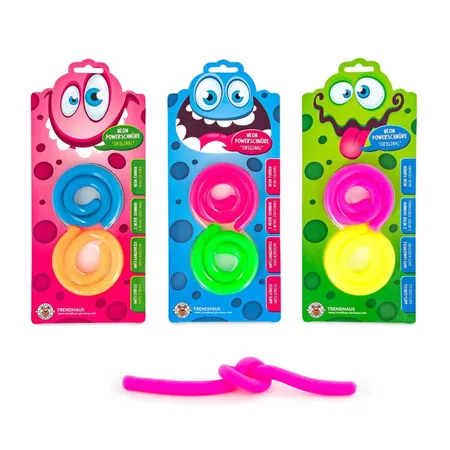 Trendhaus LITTLE MONSTER Powerschnüre Neon 2er-Set, 1 Stück, 3-fach sortiert