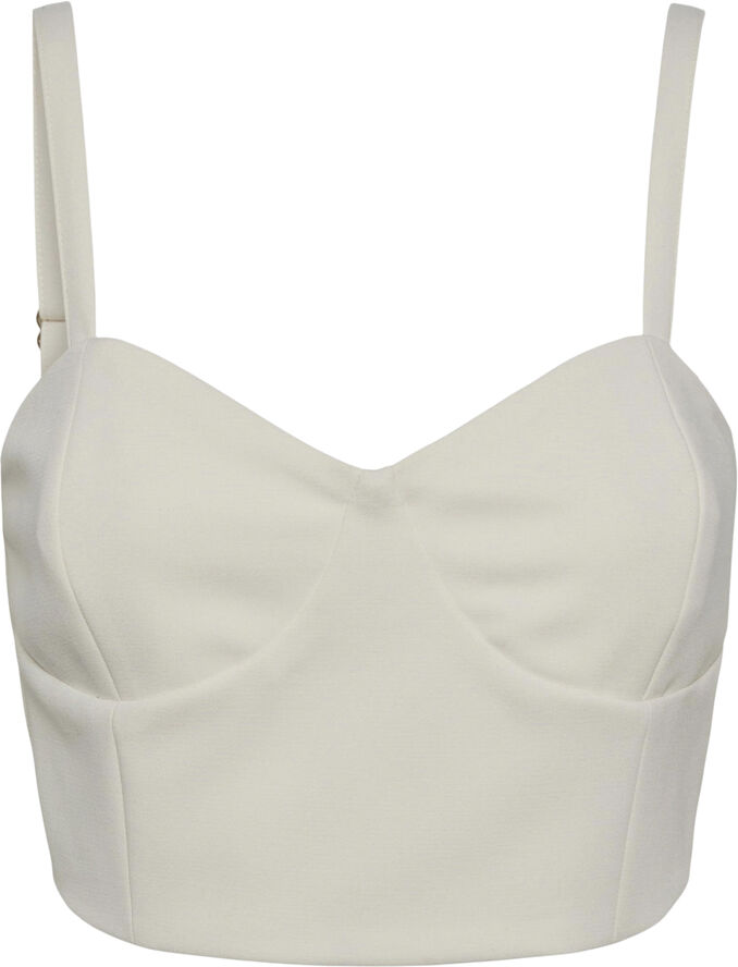 YAS YASLIZZIE BUSTIER TOP - CELEB Gardenia