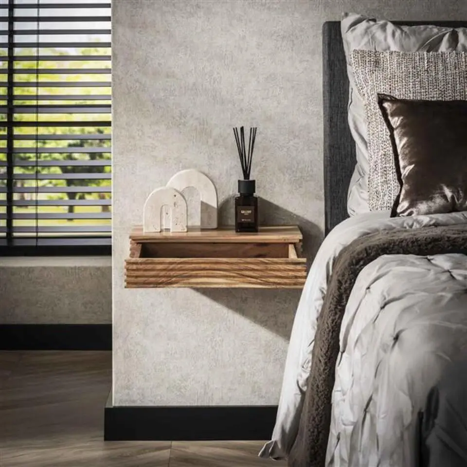 Hoyz Collection - Nachtkastje Layer L - Massief Acacia - Set-2 - 40cm