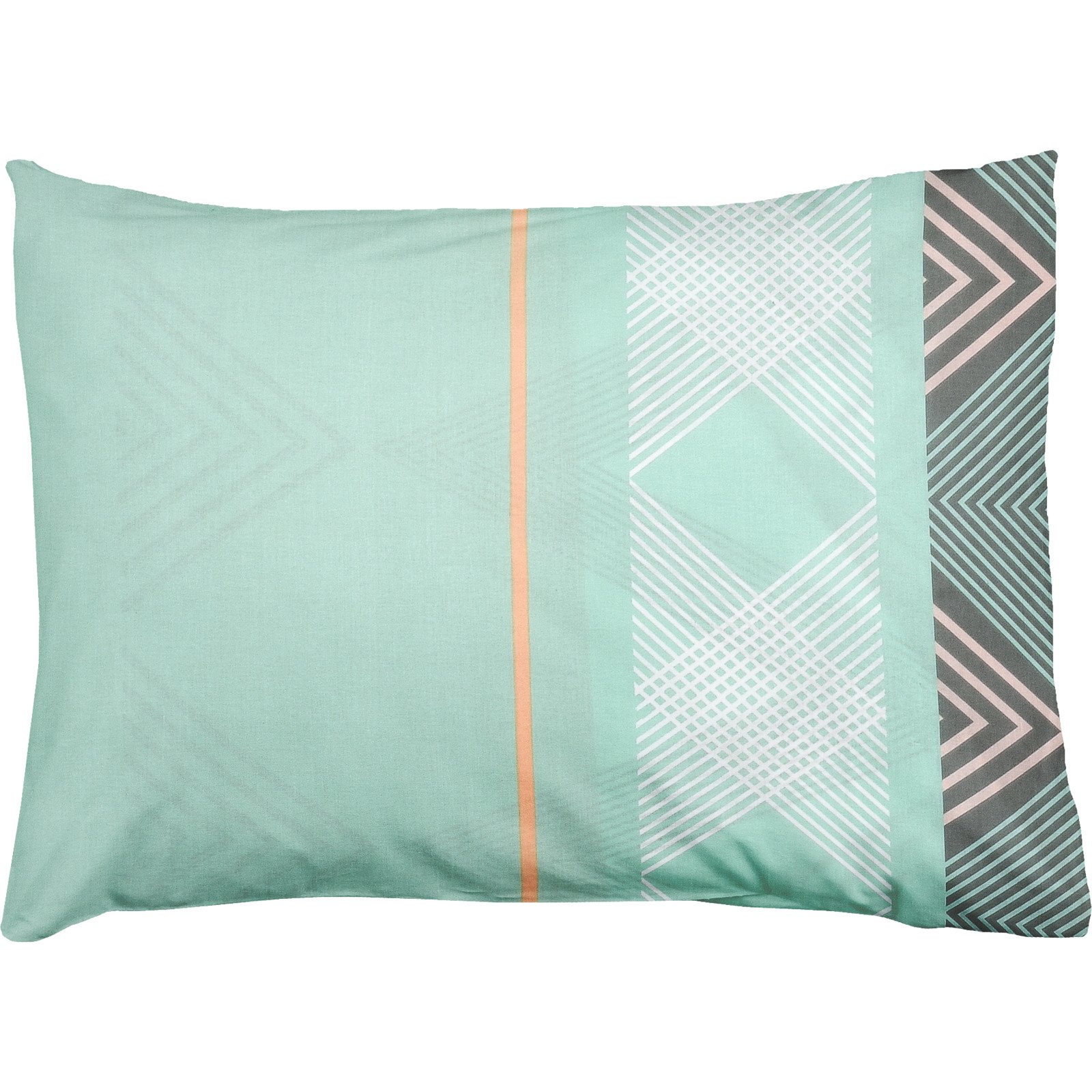 Bettwäsche Renforcé Zickzack mint 160x210 65x100 Bettanzug Nord