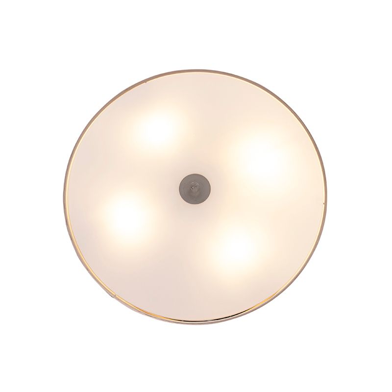Landelijke plafondlamp beige 50 cm - Drum