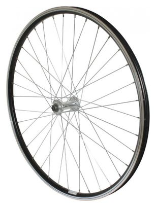 Roue vtt 26  p2r avant alu noir double paroi moy alu blocage