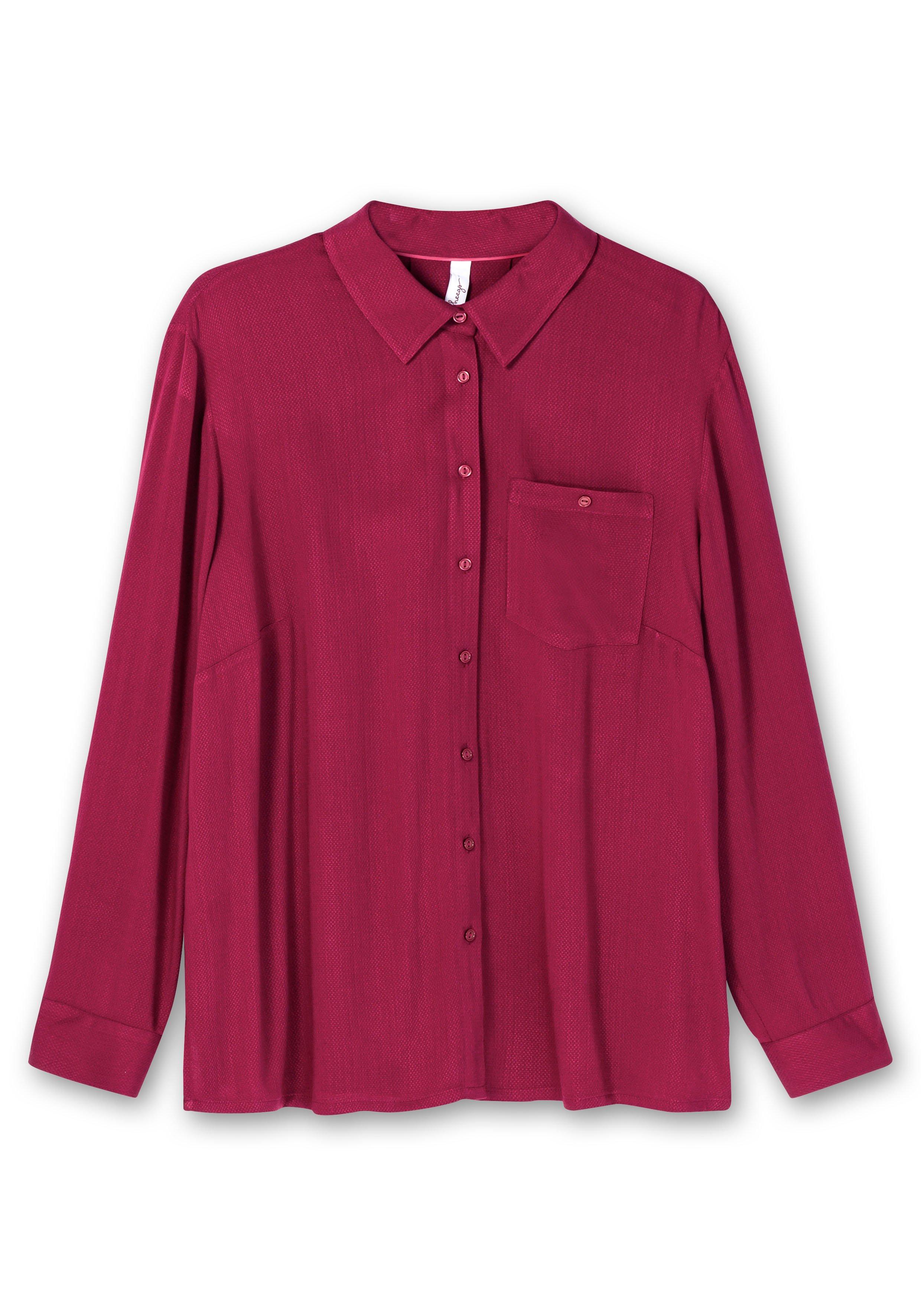 Hemdbluse in strukturierter Optik