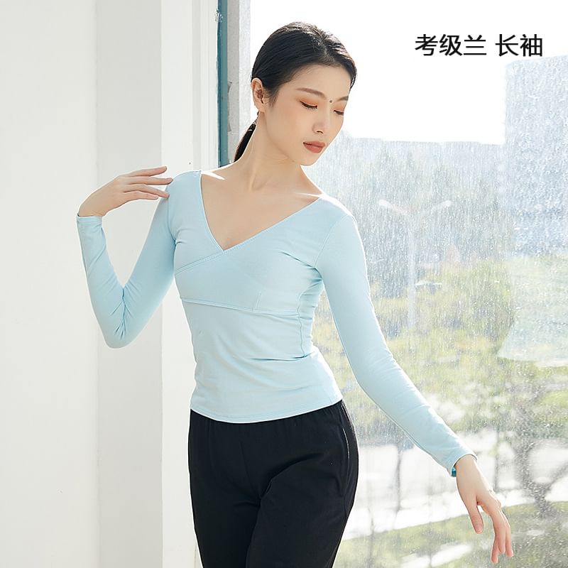 Cossita - Dans-T-shirt met lange mouwen en V-hals