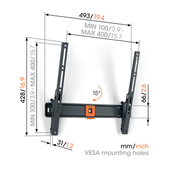 Vogel's TV-steun Tilt M - 32 t/m 65 inch