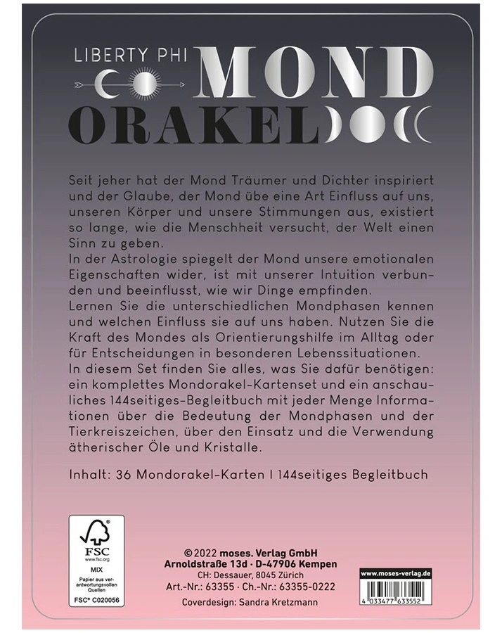 Orakel-Kartenspiel OMM FOR YOU - MONDORAKEL