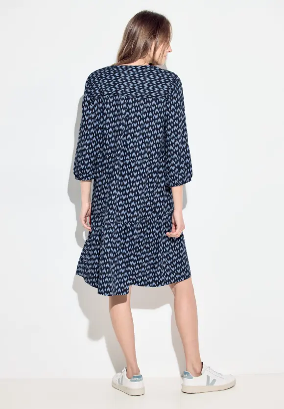 Print Tunikakleid - universal blue