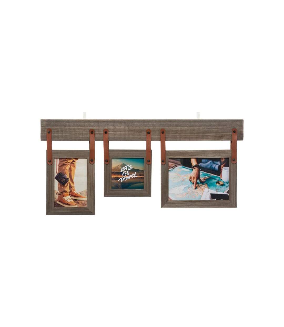 Pêle-Mêle 3 Photos en Bois Travel 57cm Naturel