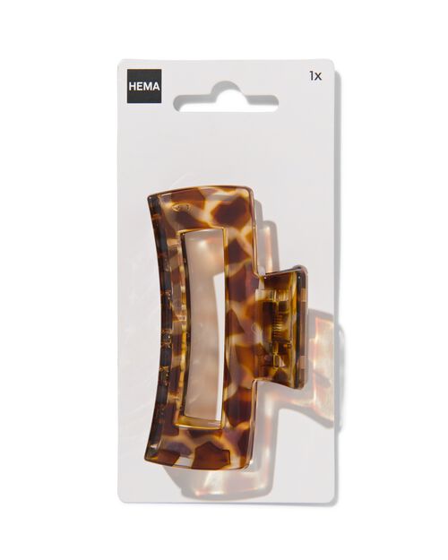 pince à cheveux carrée 8cm tortue