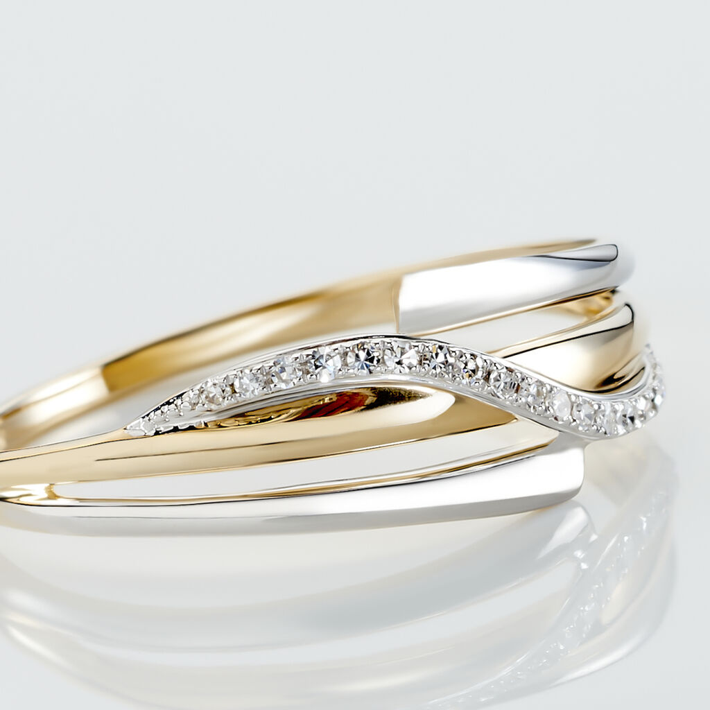 Bague Bodil Or Bicolore Diamant