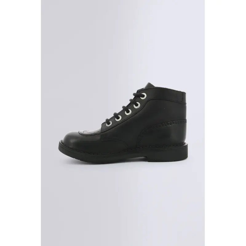 KICK COL NOIR PIQURE NOIRE BOTTINES Cuir Mixte