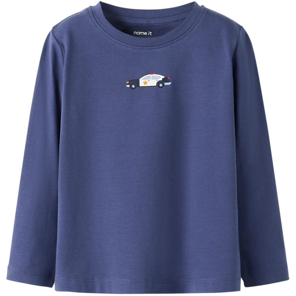 Køb Name It Blue Indigo Nmmopallan Ls Top