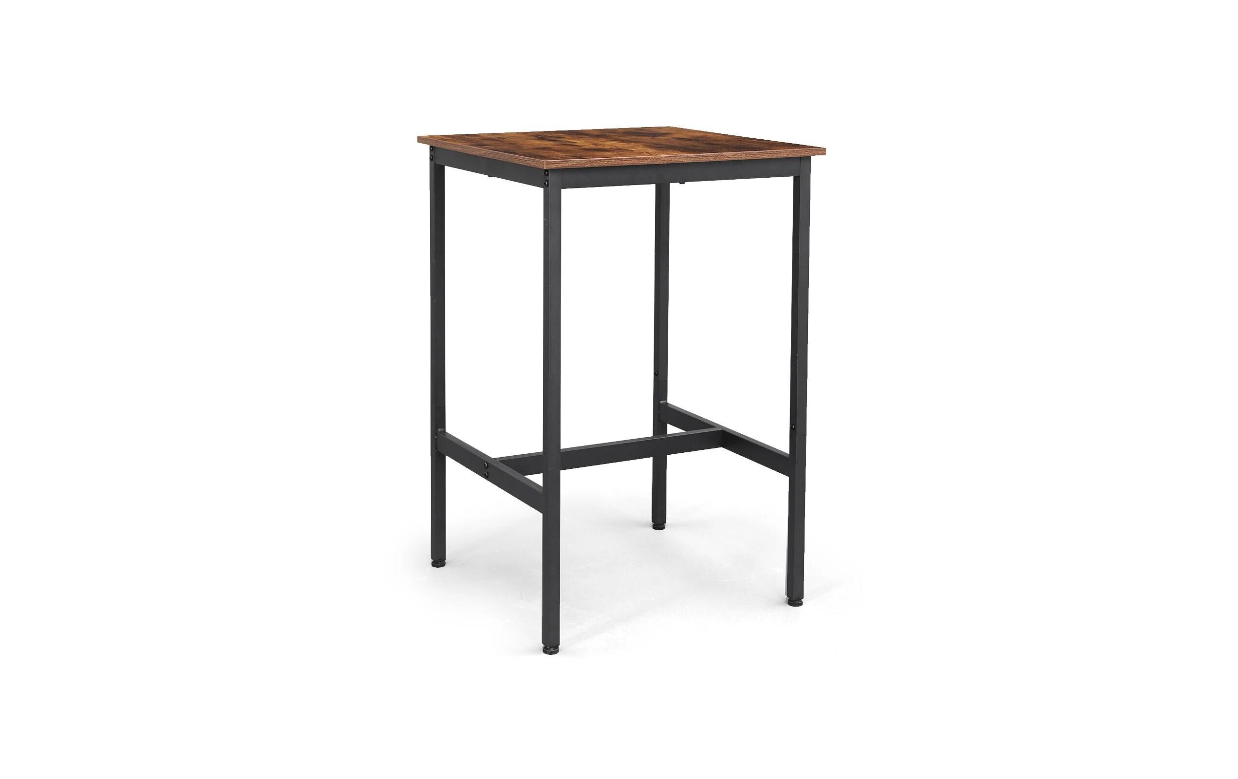 Bartisch 60 x 92 cm, Braun/SchwarzStehtisch
