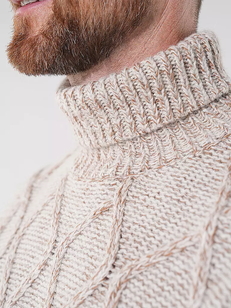 BOSS Rollkragenpullover ESTUPENDO beige