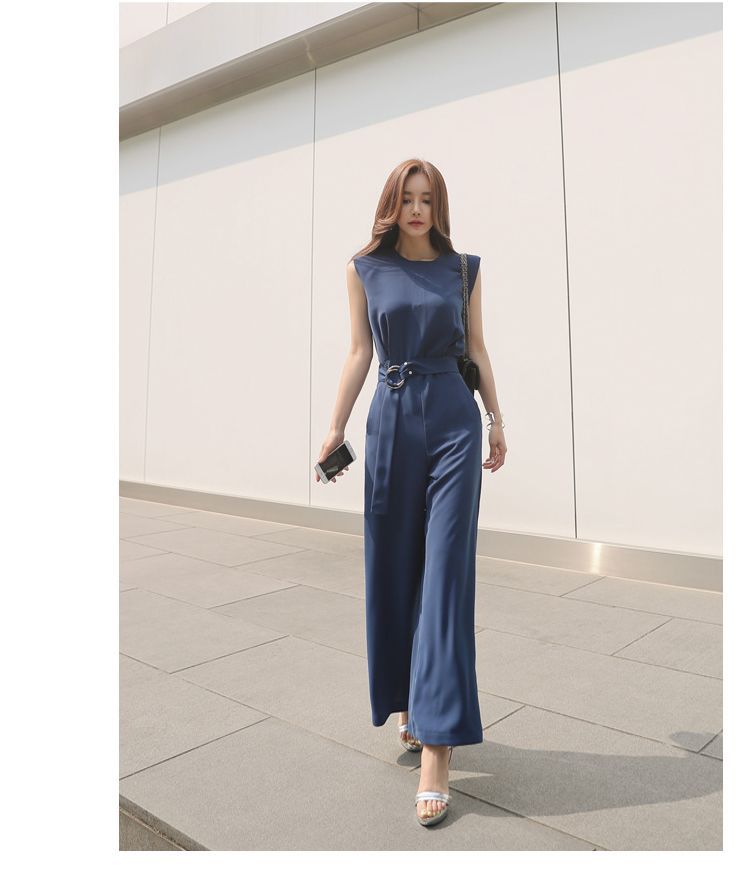 Arabesquito - Mouwloze jumpsuit met wijde pijpen