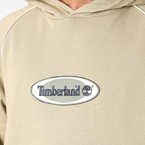 Sweat Capuche Oval Logo A67B5 Beige