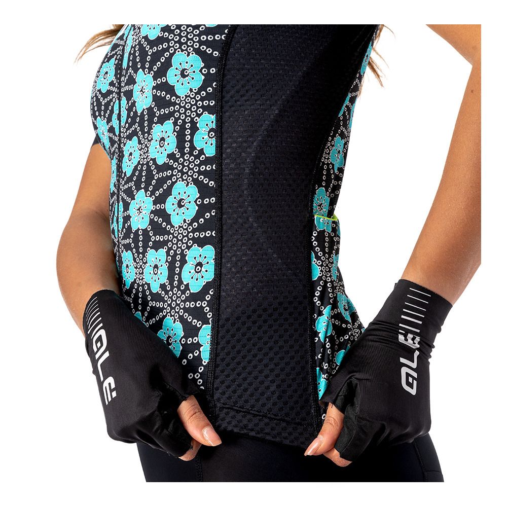 Ale GARDA - Maillot Femme black/turquoise