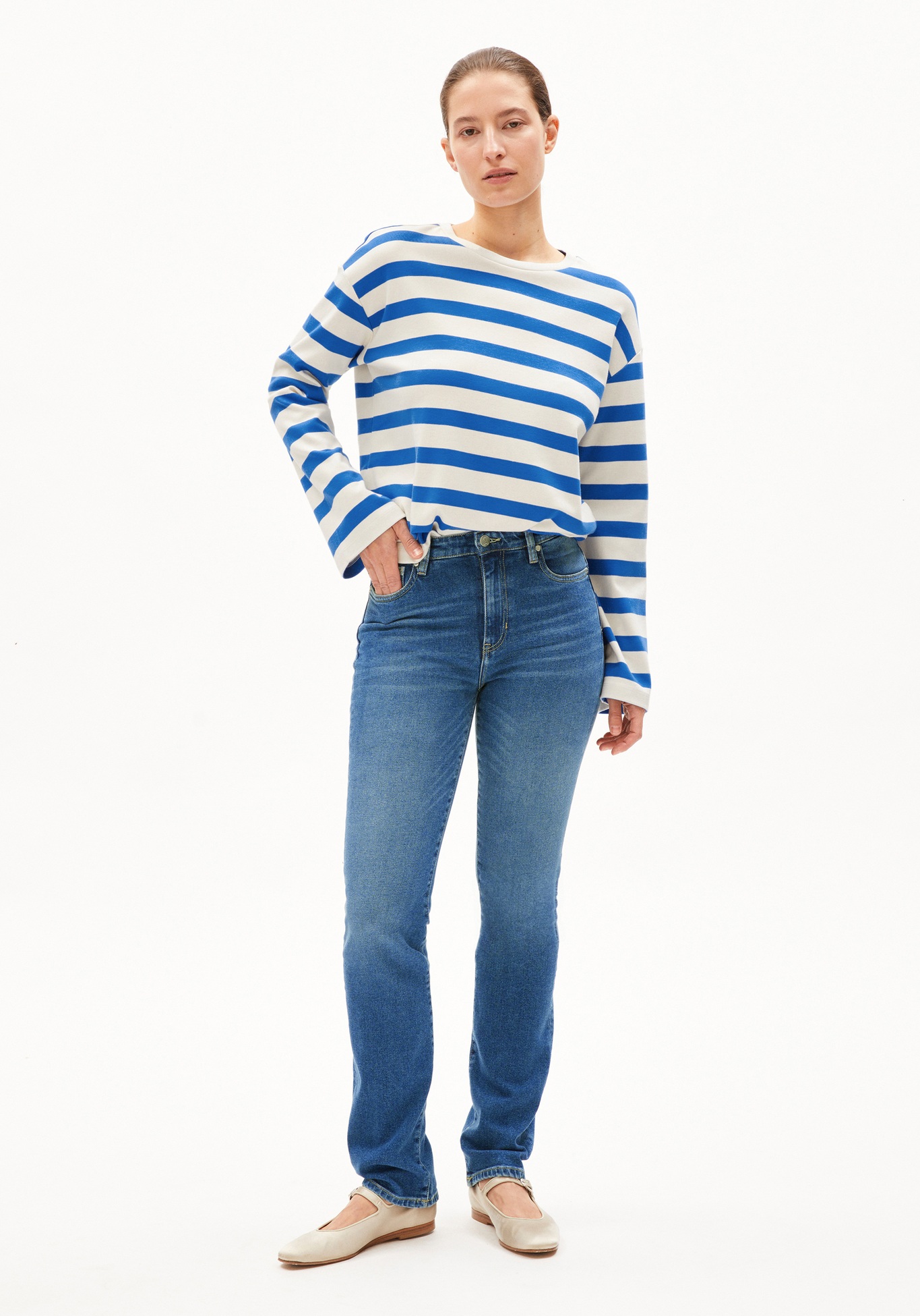 Armedangels Damen-Jeans Carenaa Atmospheric