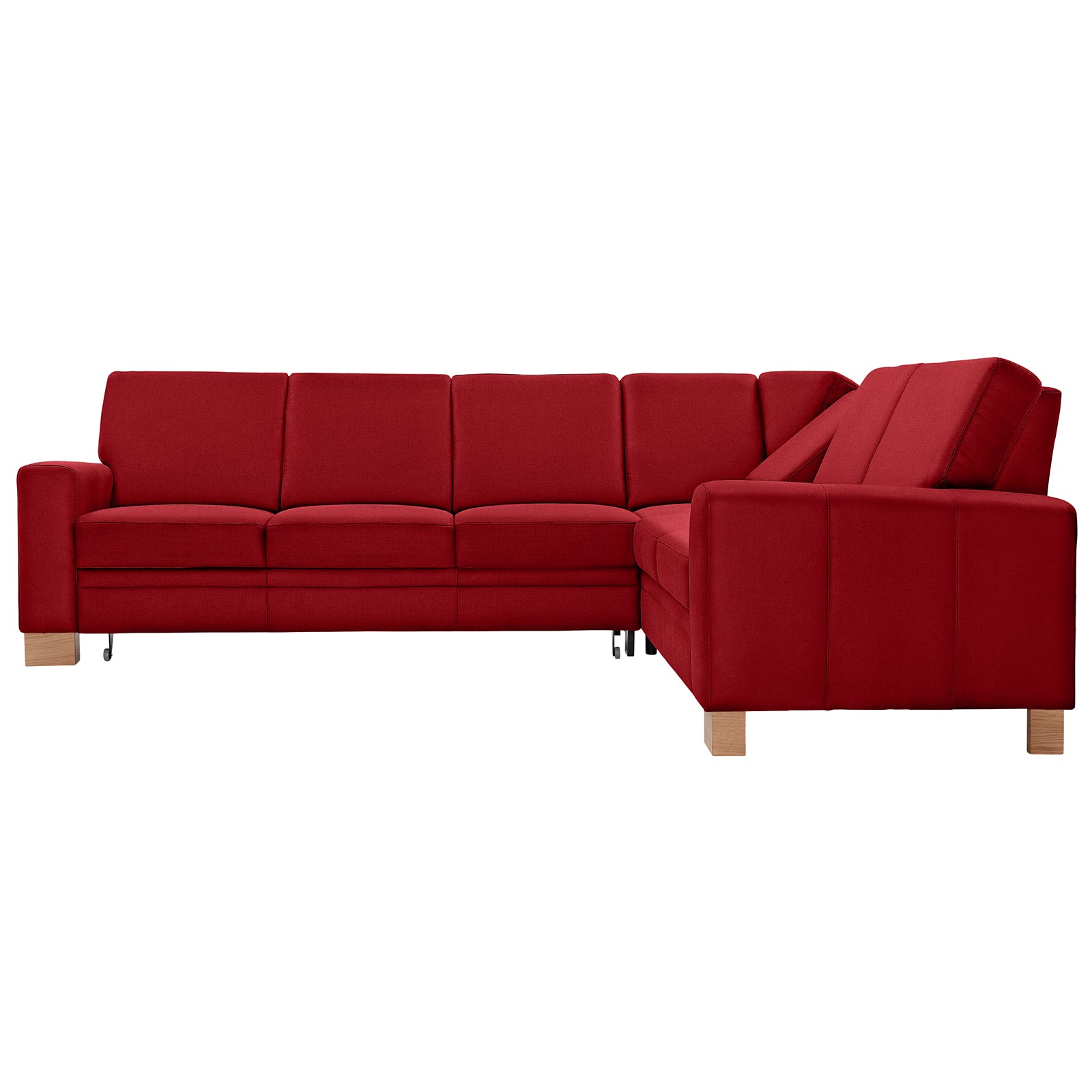 polsterpower Ecksofa - Miro bordeaux - Basismodell - rechts