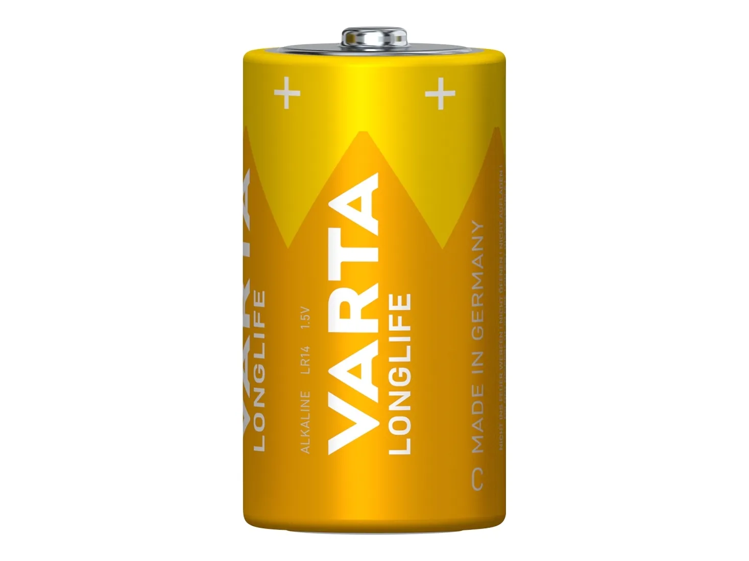 Varta 04114 101 422, LR14, Alkaline, 1,5 V, 2 stk, Gul, Tyskland