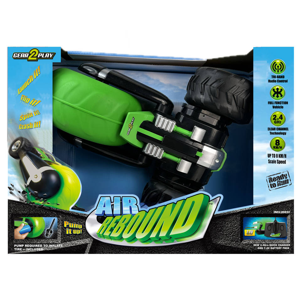 Gear2Play op afstand bestuurbare Air Rebound stuntauto