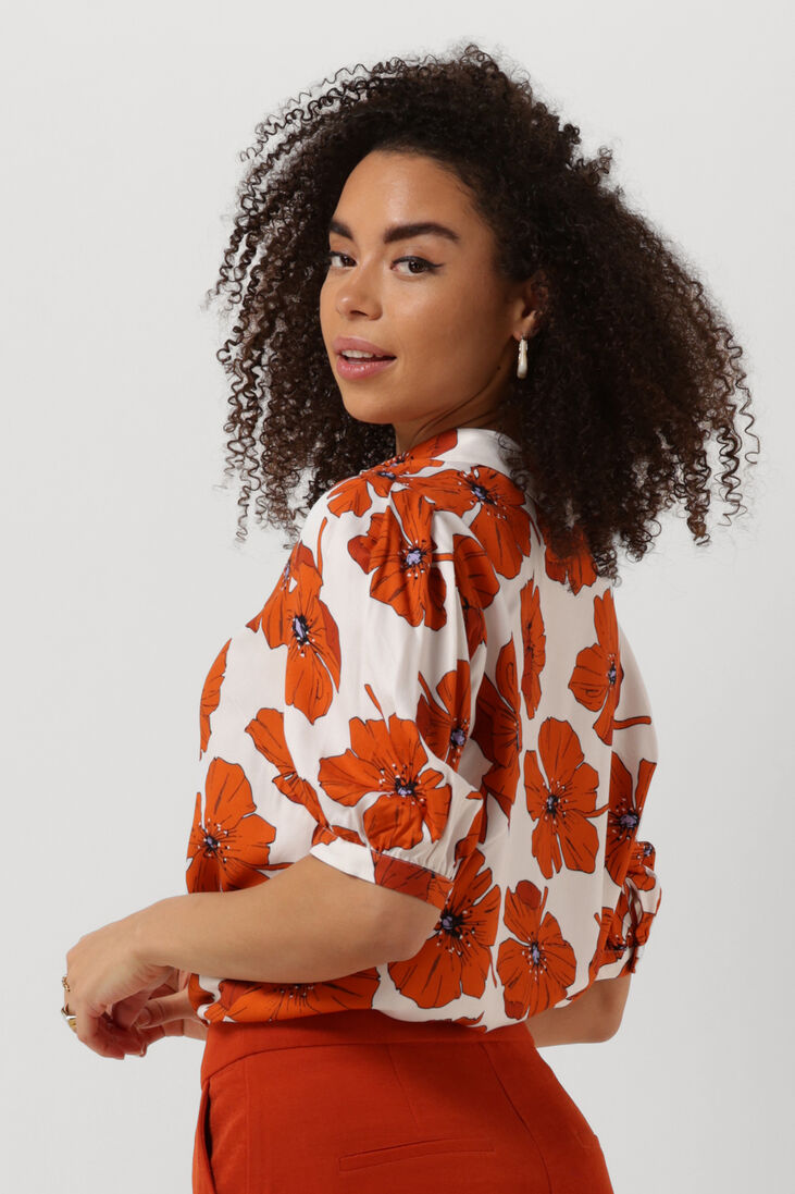 ANOTHER LABEL oranje another label top lierre shirt