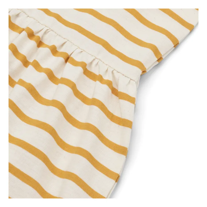 Liewood Robe Lima Rayée | Jaune moutarde