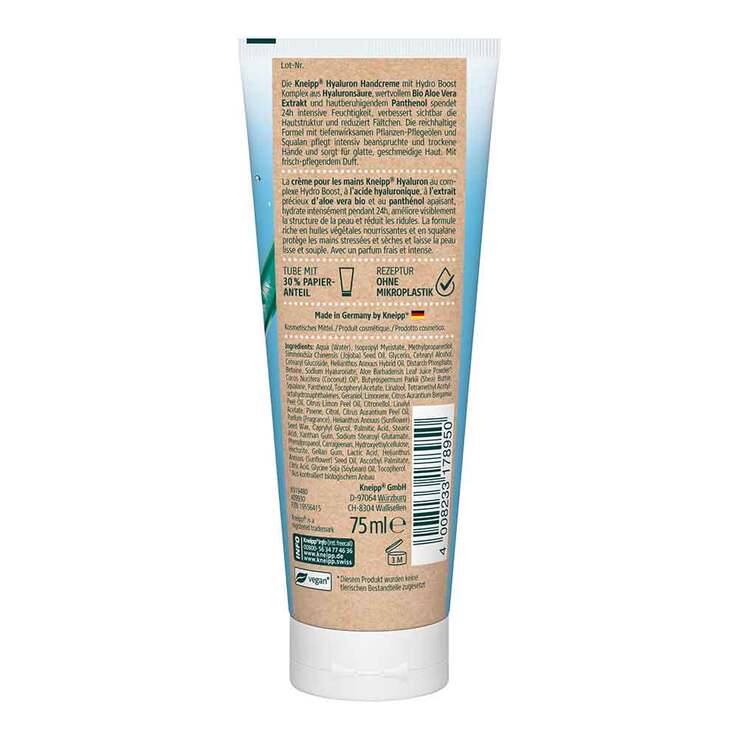 Kneipp Hyaluron Handcreme, 75 ml