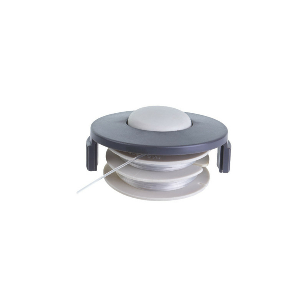 Bobine simple fil ryobi diamètre 1.2mm et couvercle pour coupe-bordures électriques rac140