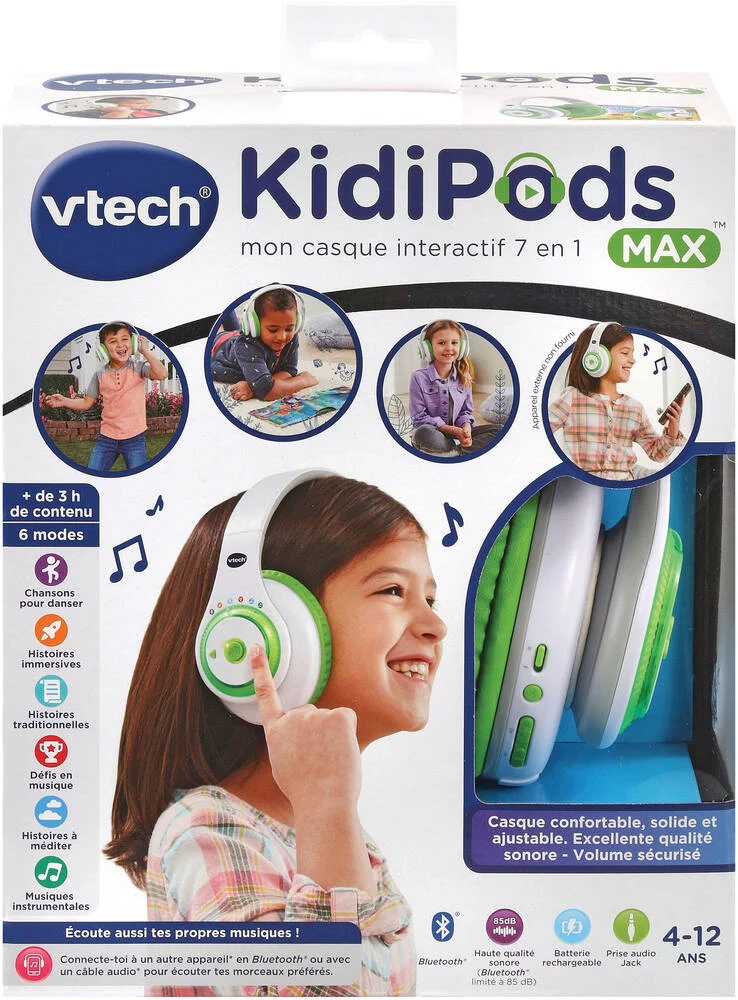 KIDIPODS MAX - MON CASQUE INTERACTIF 7 EN 1