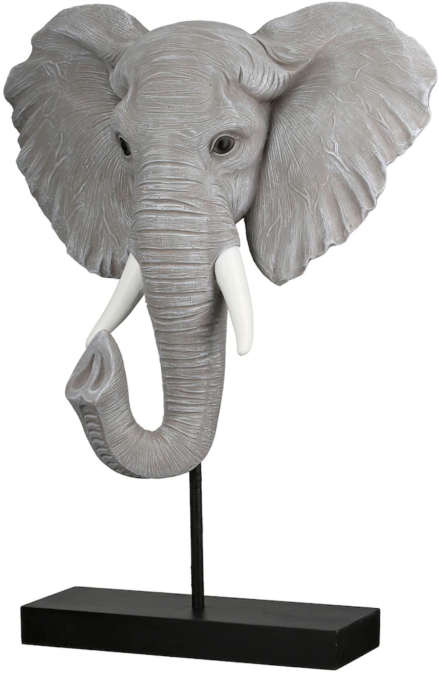 GILDE Tierfigur »Skulptur Elefant Ringo grau H. 42 cm«